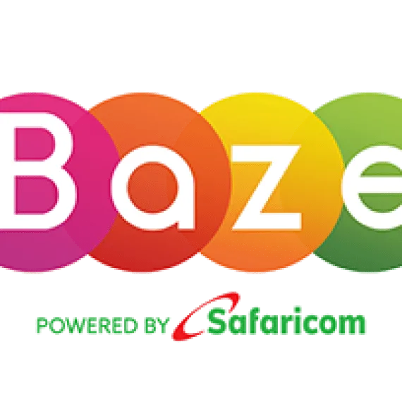 Baze, powered by Safaricom, logo